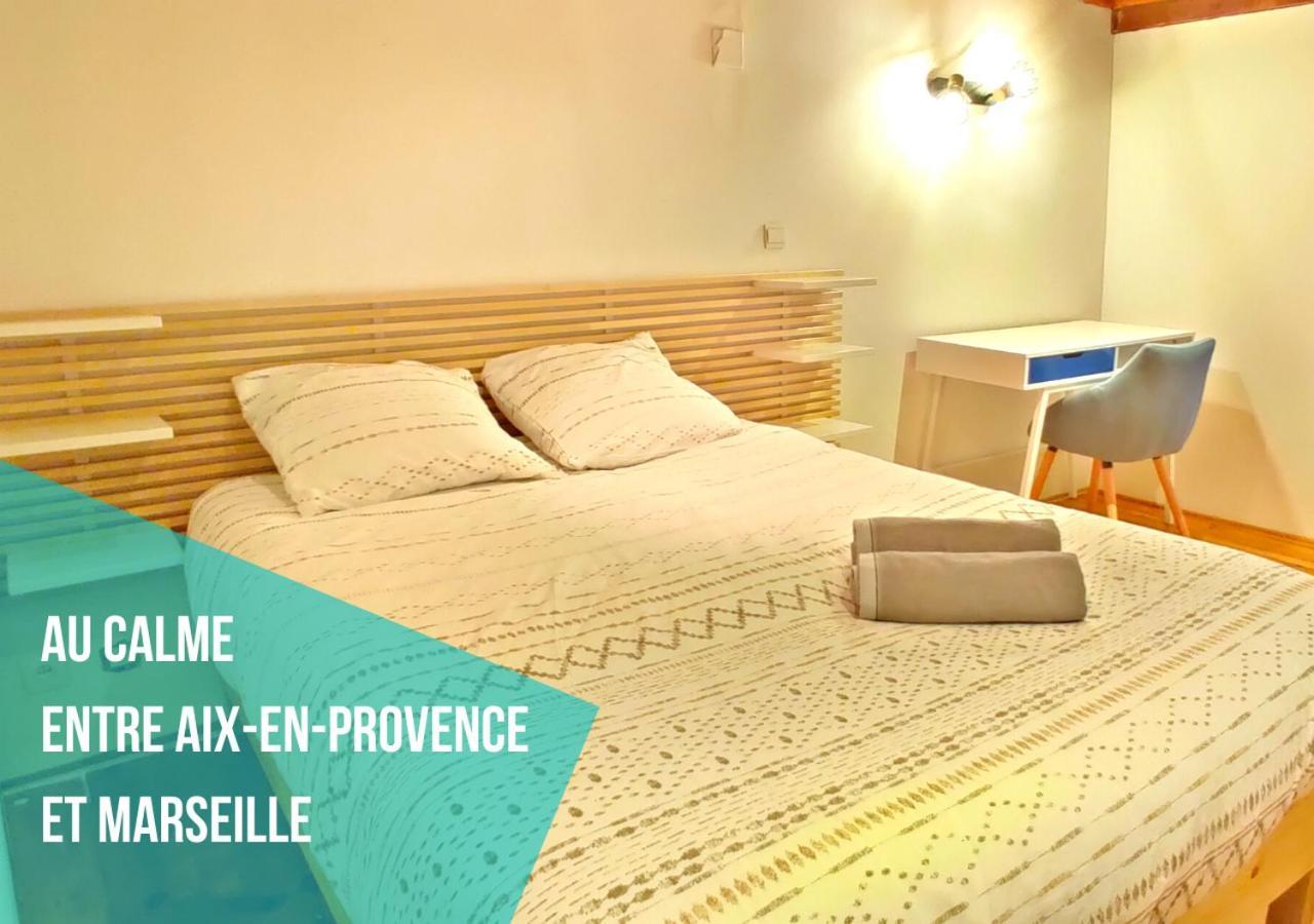 Entre Aix Et Marseille - Petite Maison A Auriol Bagian luar foto